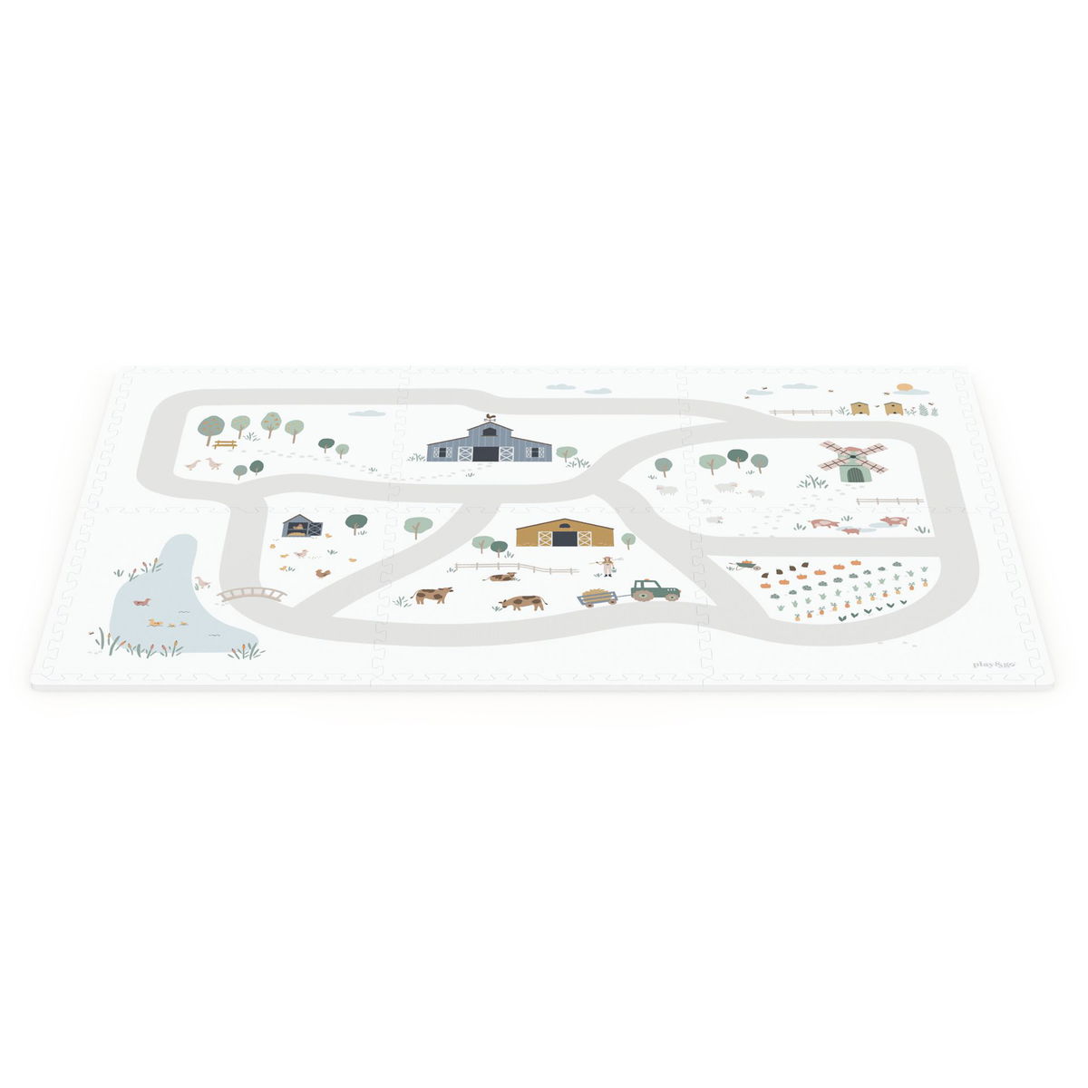 Play and GoPlay and Go   EEVAA Puzzlematte 120x180cm Farm