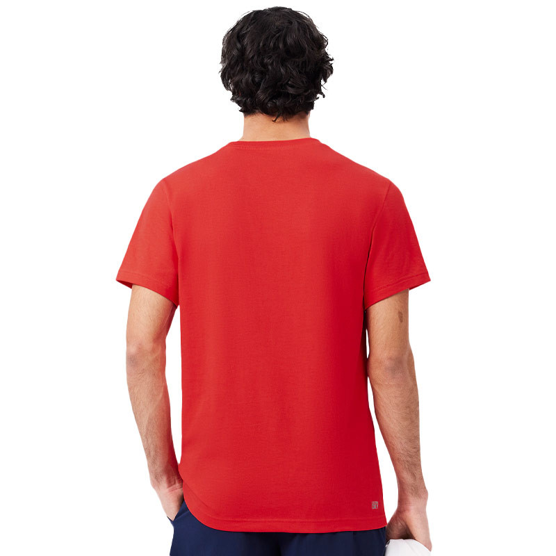 Tee-shirt Lacoste Sport logo 3D rouge