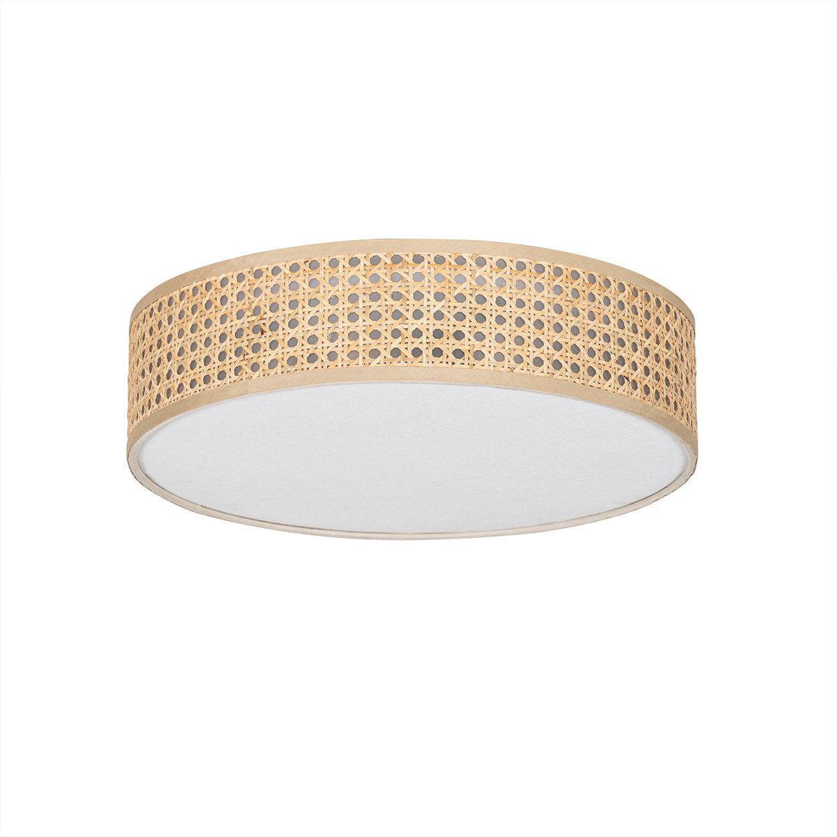 Oosterse plafondlamp rotan 40 cm 3-lichts - Tromma