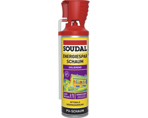 Soudal 1K energiebesparend schuim B2 Genius Gun geel 500 ml