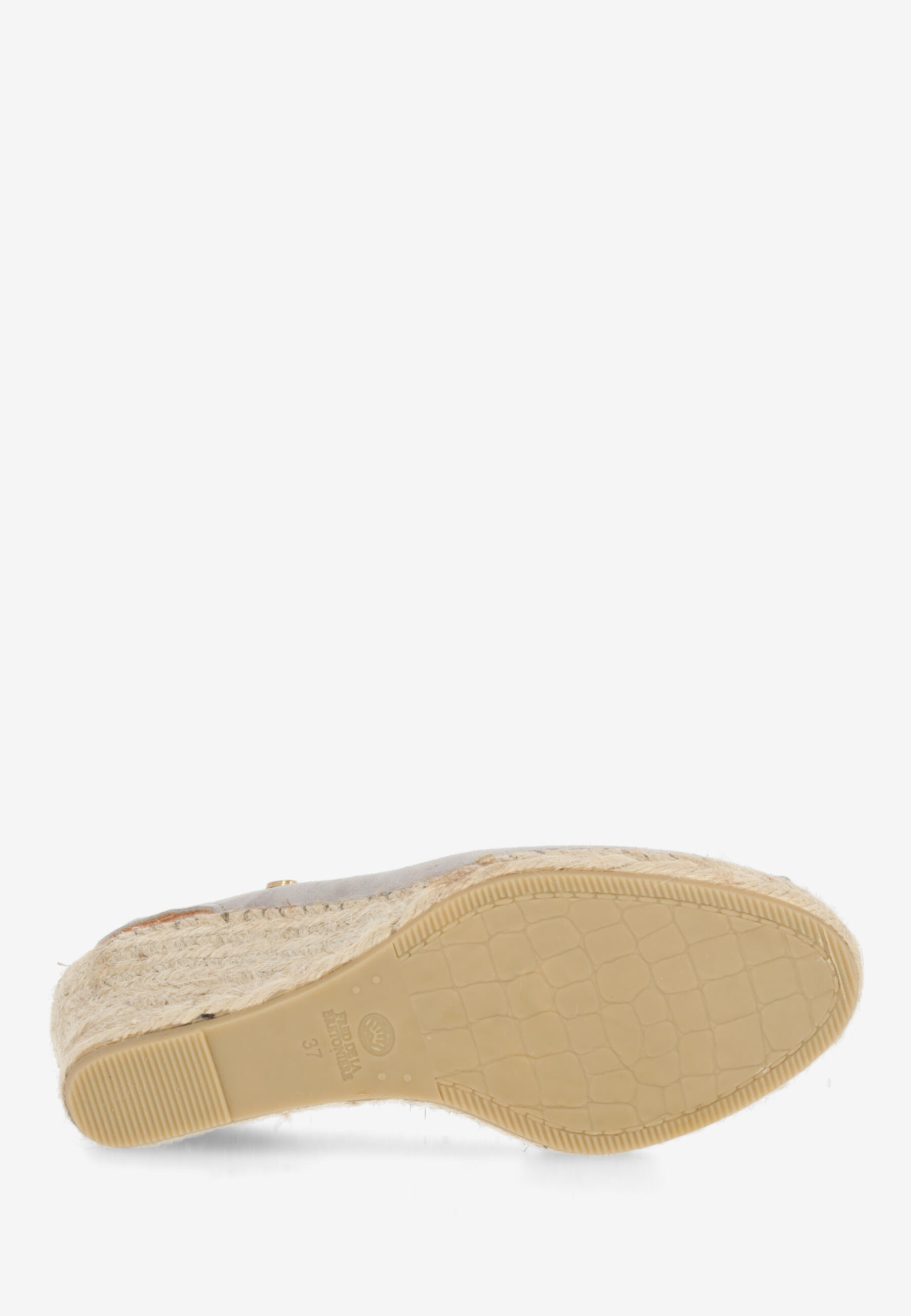 CLARE BEAU  Espadrille suede Taupe