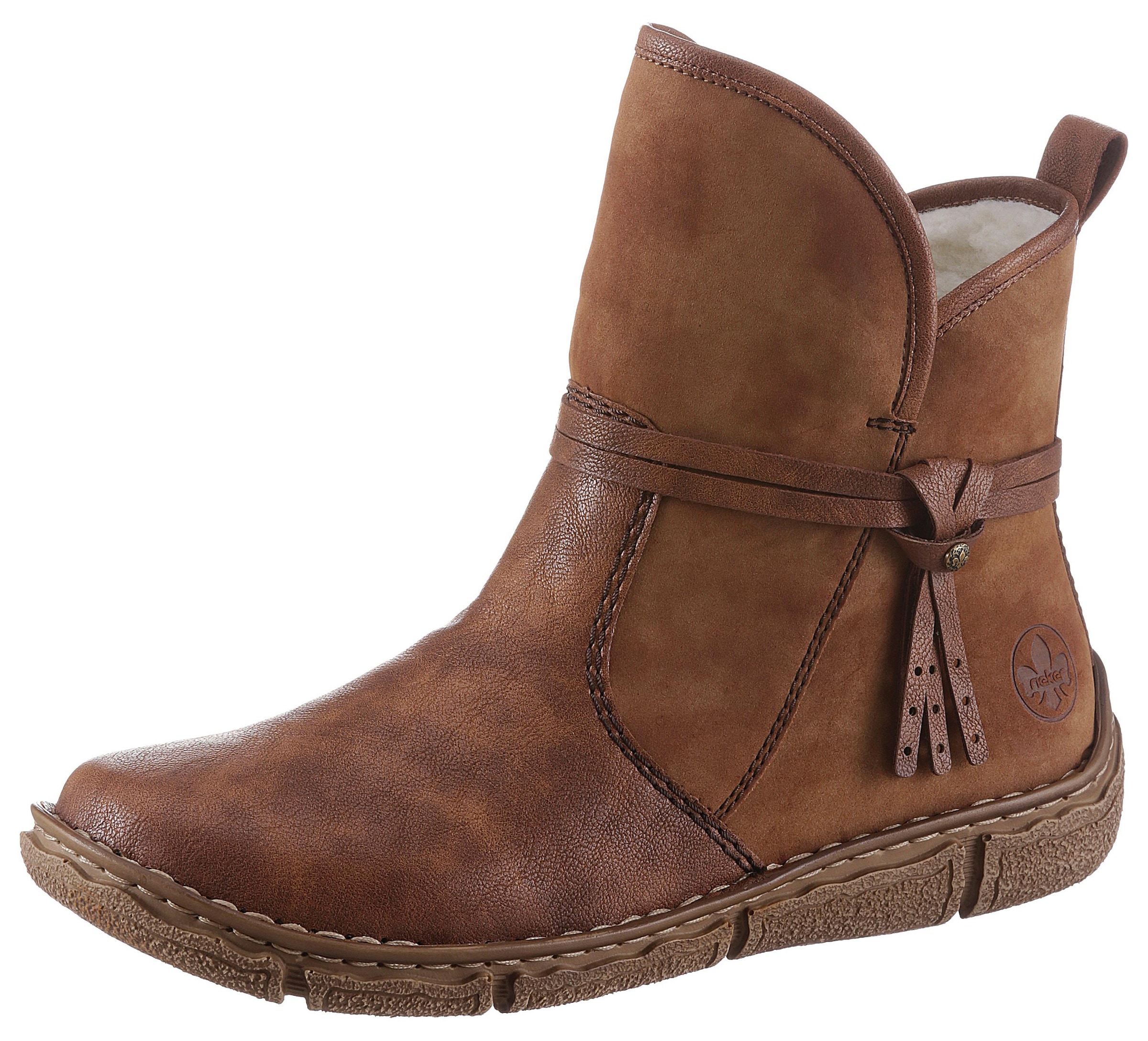 Rieker Winterboots  , Winterstiefelette, Schlupfboots, im Materialmix