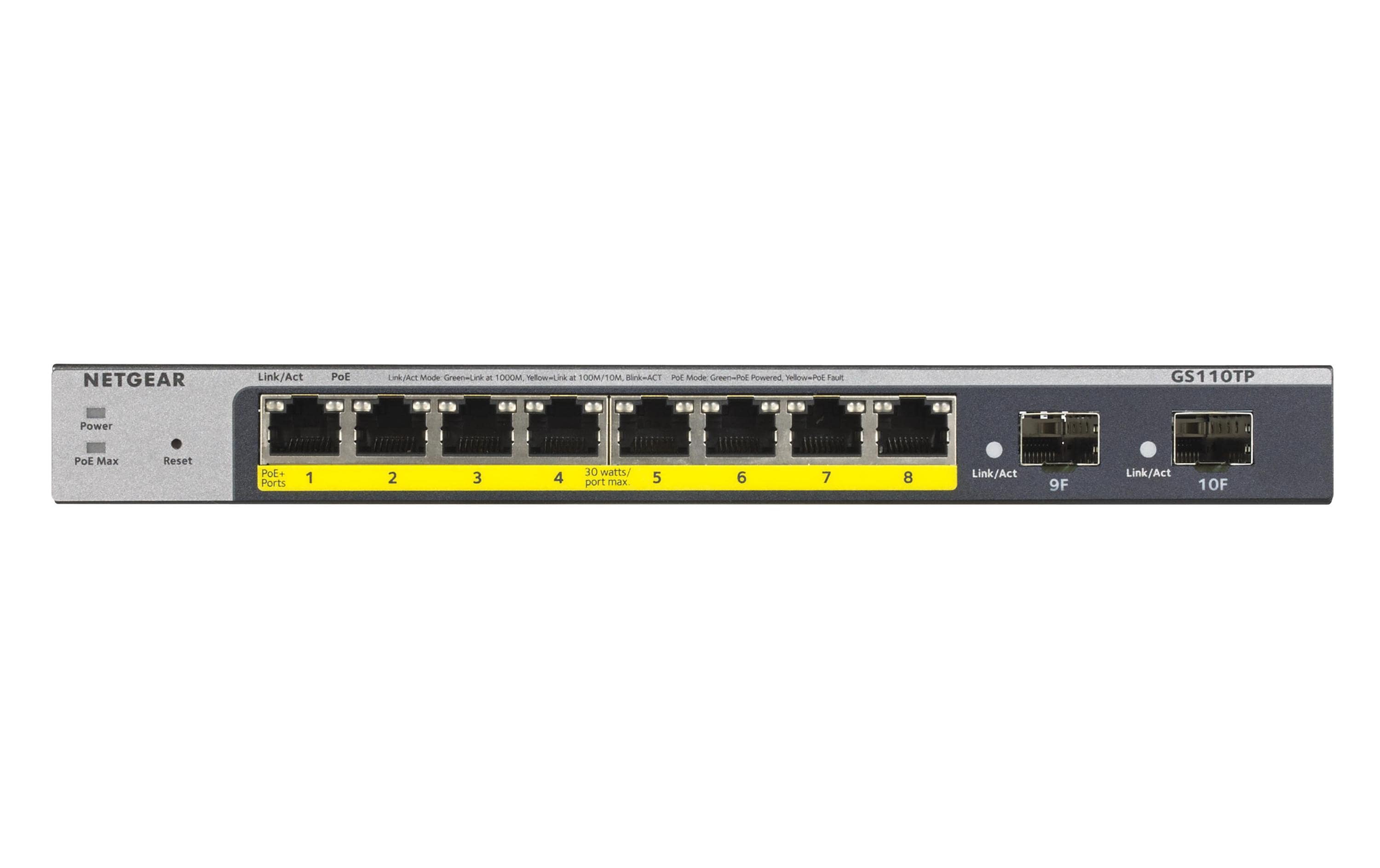 PoE+ Switch GS110TPv3 8 Port<br>Smart-Managed
