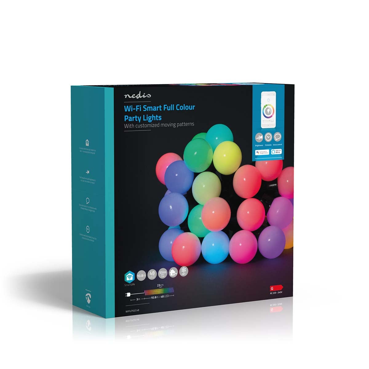 Nedis SmartLife Decoratieve LED lichtslang party lights iOS/Android 10.8 mtr