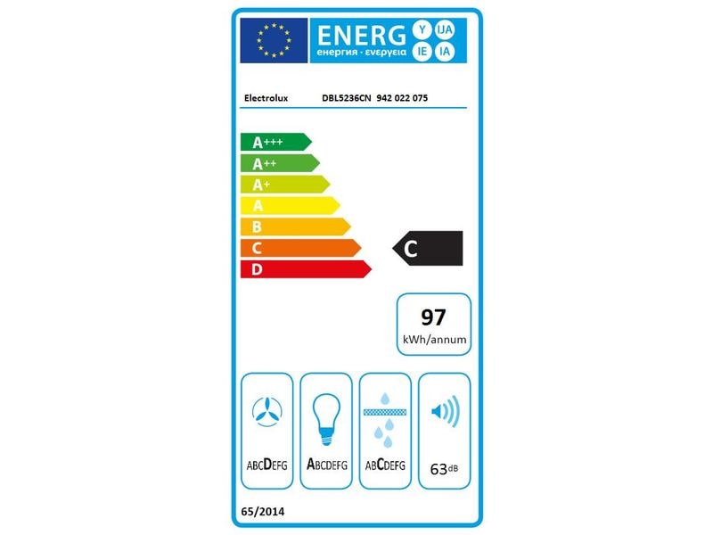 Electrolux Huttenlüfter DBL5236CN 3 Stufen Abluft Umluft Huttenlüfter
