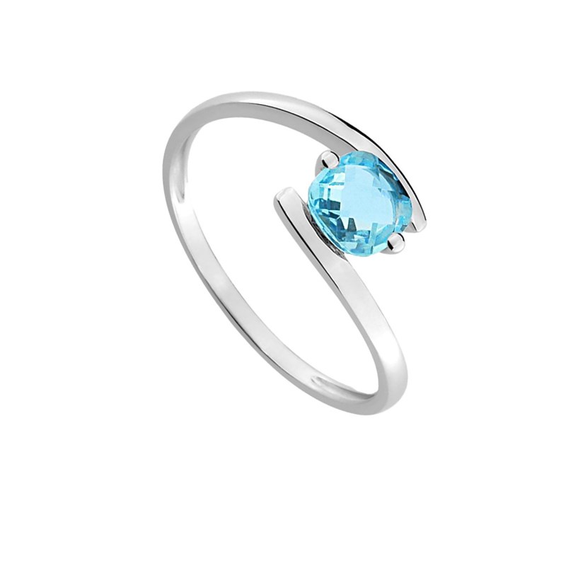 Bague femme - topaze - Or 18 Carats