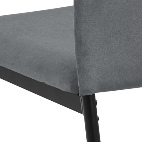 Demina spisebordsstol - mørkegrå velour