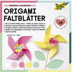 Feuille pour origami, en plastique, 200 x 200 mm