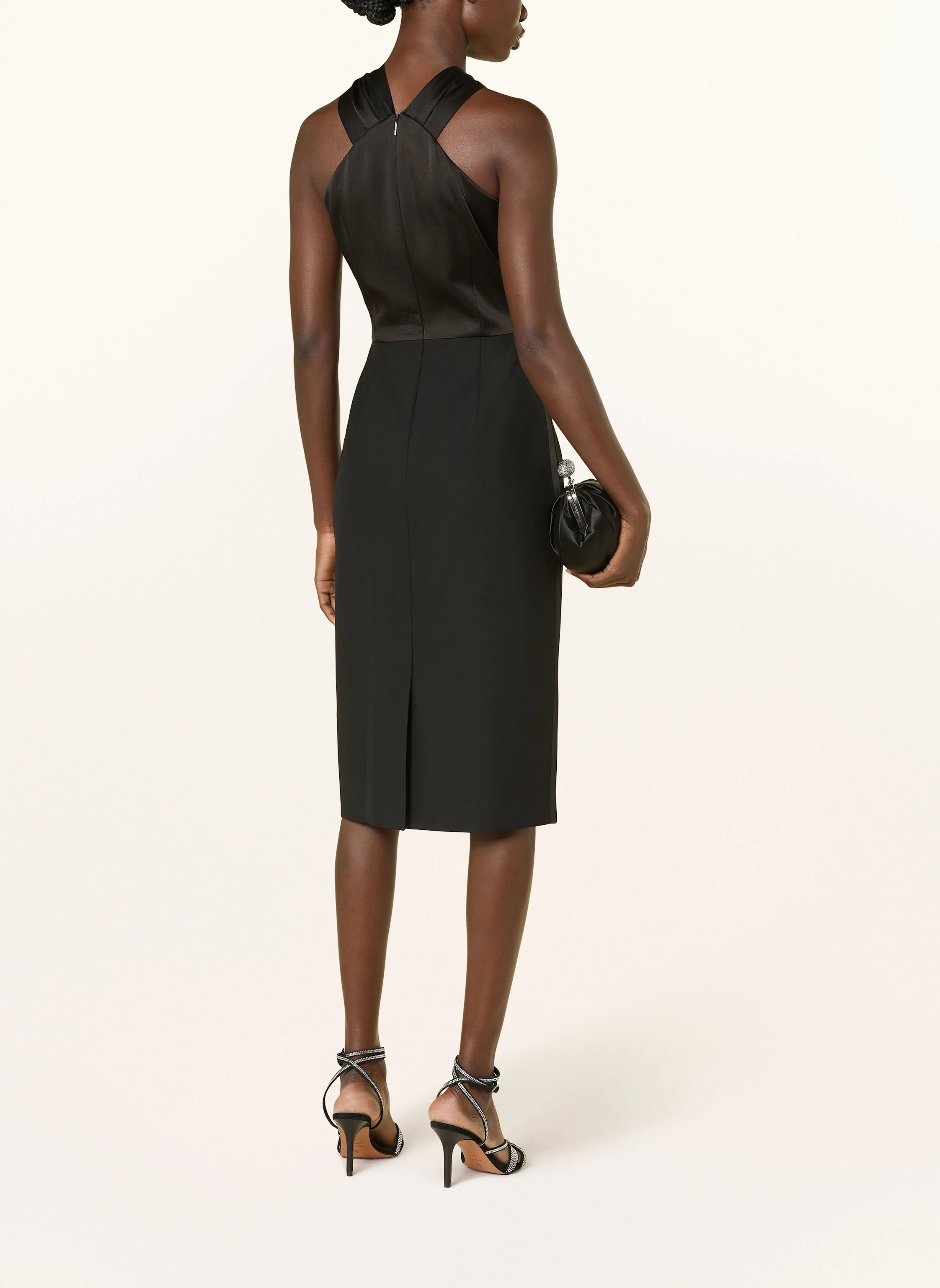 BOSS Cocktailkleid DATINAR im Materialmix