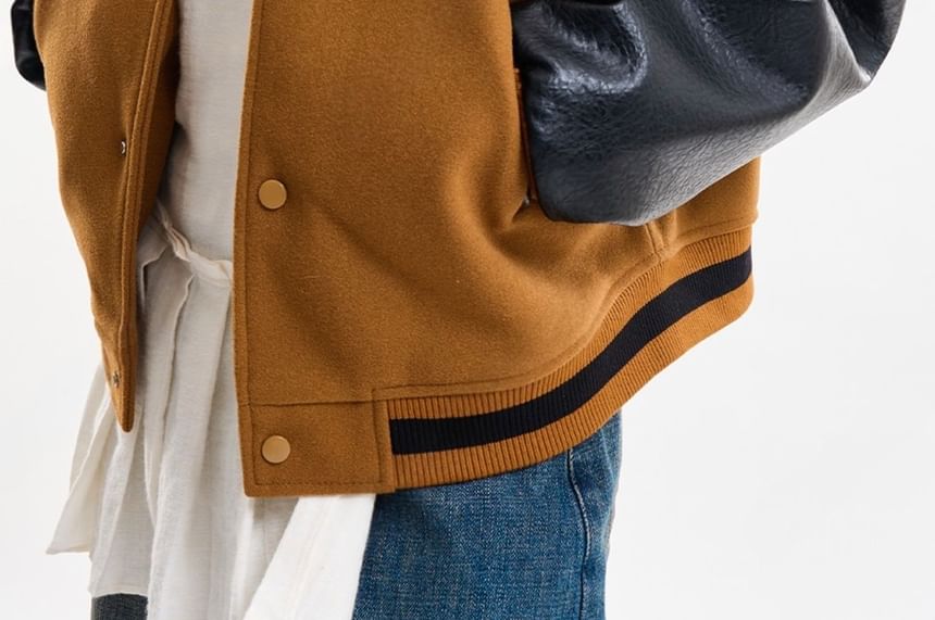 SeoulPop - Unisex tweekleurige losvallende honkbaljack