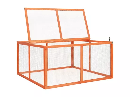 Clapier 124x120x60 cm Bois de sapin massif