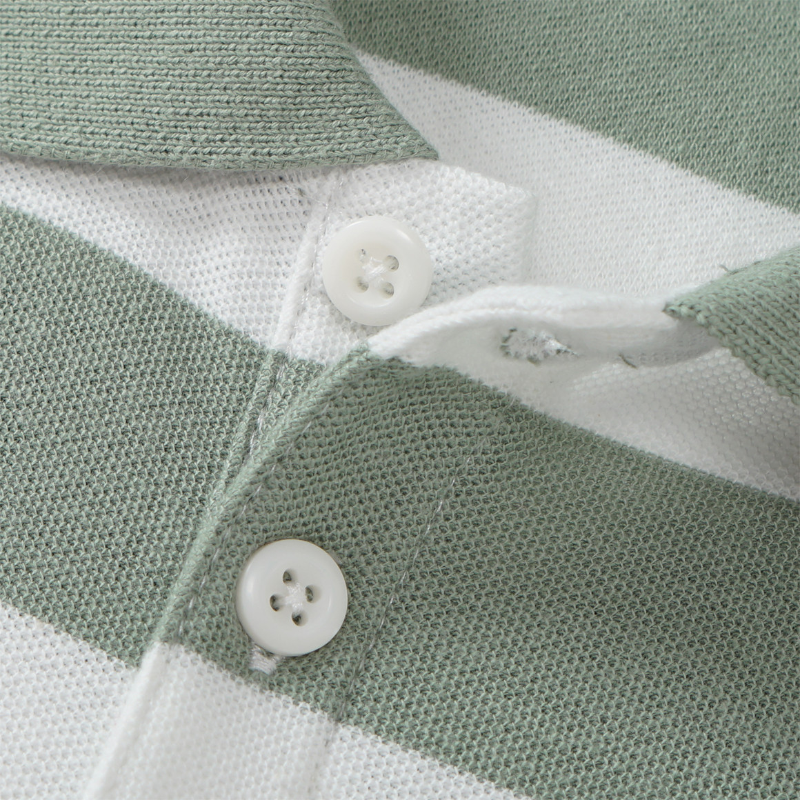 Yigga Jungen Poloshirt mit Streifen oliv / weiss