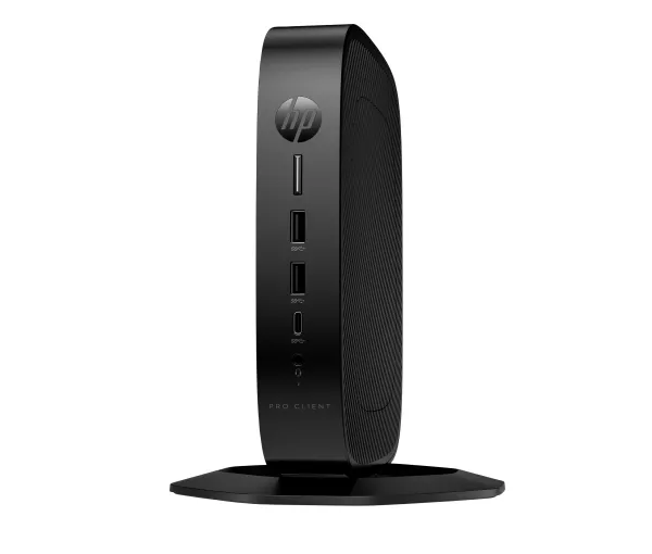 HP Pro t550 - Tynd klient - USFF 1 x Celeron J6412 / op til 2.6 GHz - RAM 8 GB - flash 64 GB - eMMC - UHD Graphics - Gigabit Ethernet - Win 10 IoT Enterprise 2021 LTSC - skærm: ingen