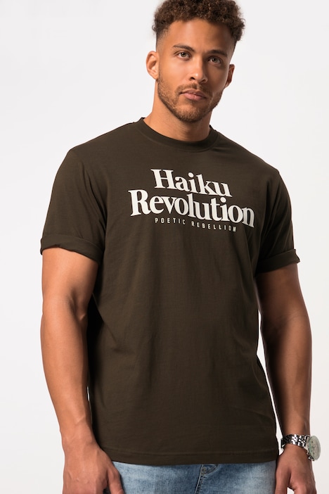 STHUGE T-Shirt, Halbarm, Flockdruck, bis 8 XL