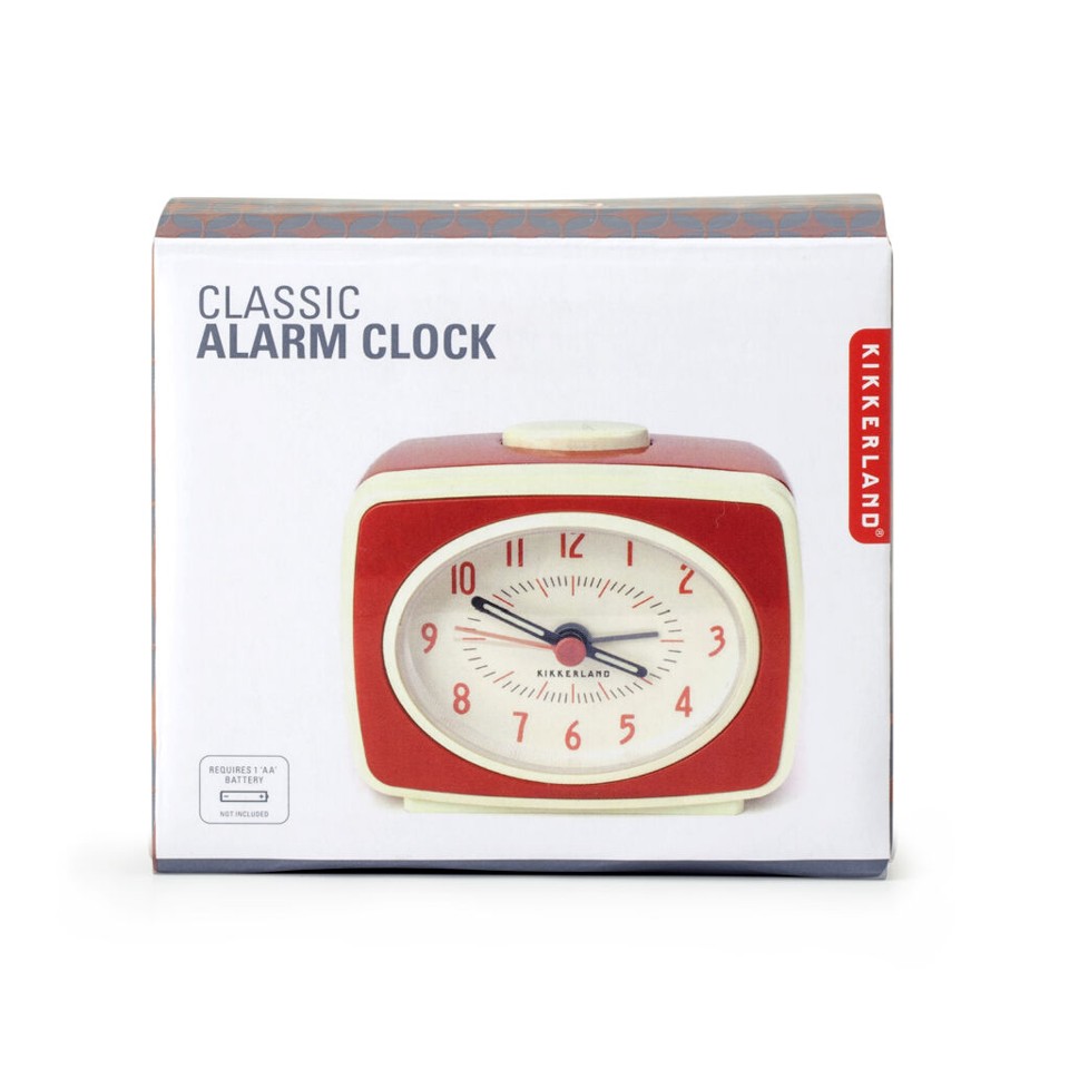 Small Classic Alarm Clock Red (AC14-RD-EU)