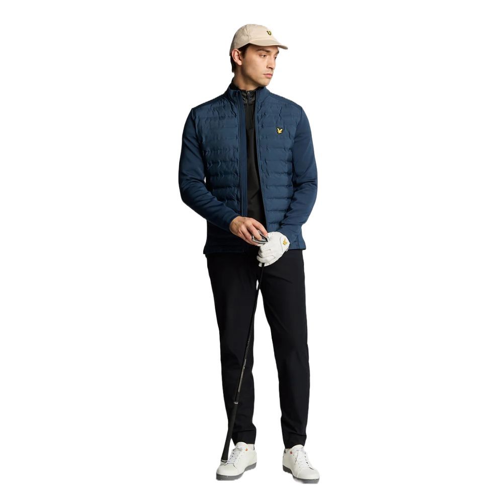 Hybrid Quilted Full Zip Jakke Herre Blå