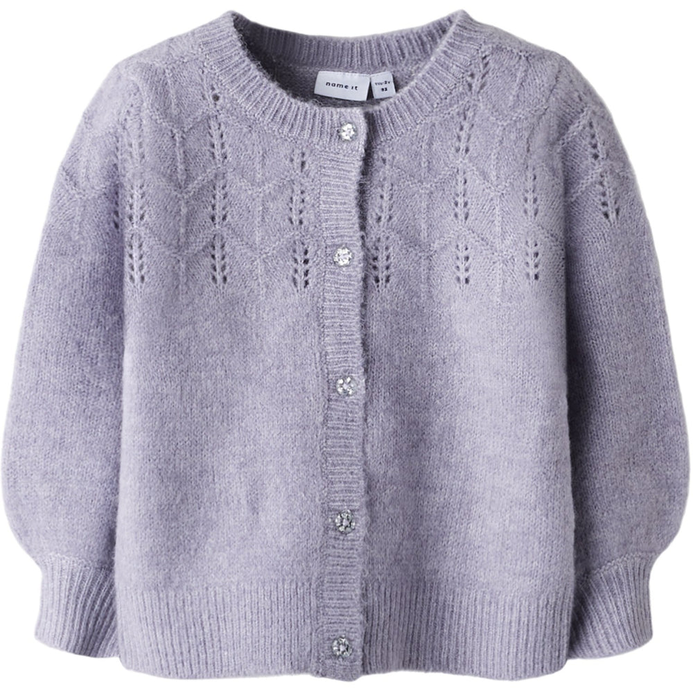 Køb Name It Lavender Gray Nmfbatrilla Ls Strik Card