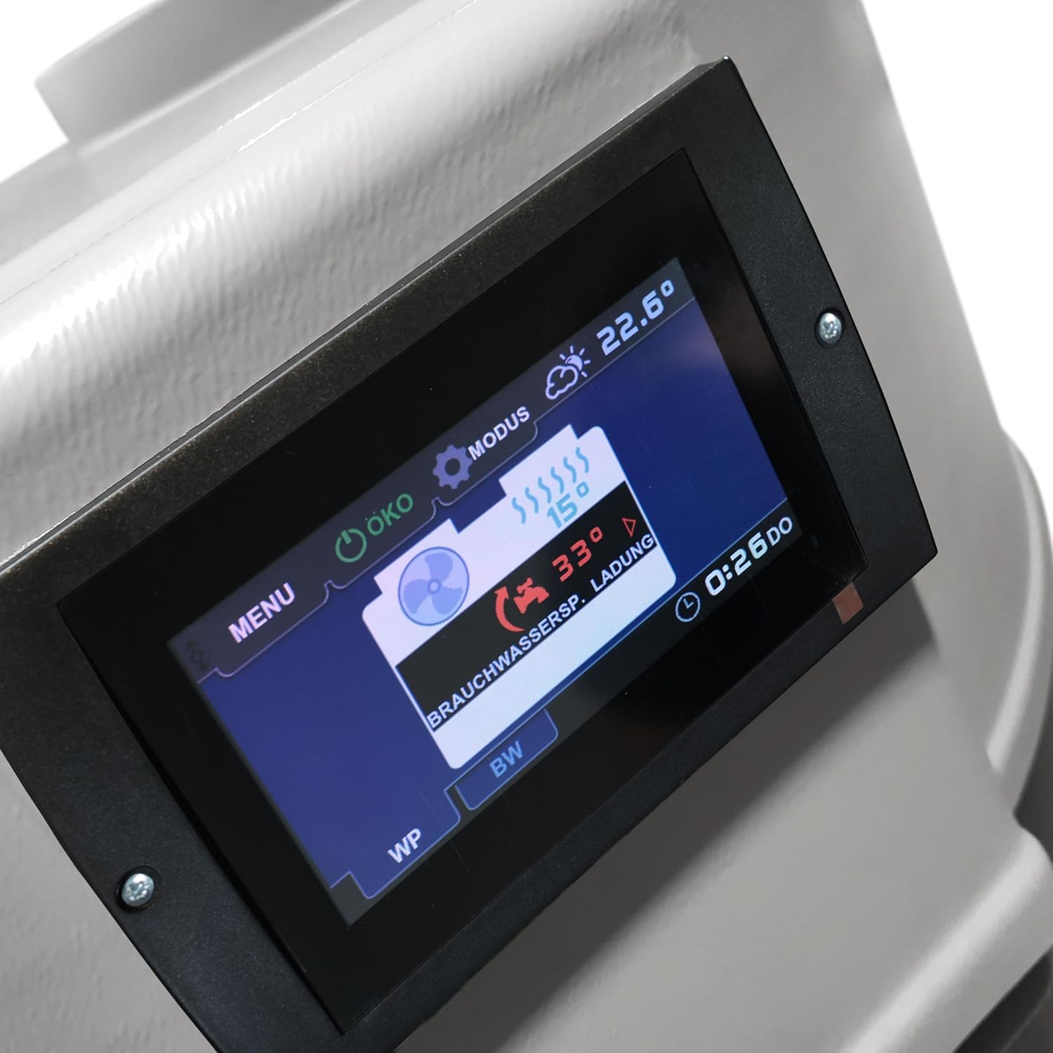 Wärmepumpe DROPS D4.2 (C) – Luft-Wasser-Wärmepumpe zur Warmwasserbereitung mit 2,85kW Leistung, COP 3,42, SG Ready, A+, PV-kompatibel, Umwälzpumpe & Plattenwärmetauscher, 57dB - Innenbereich
