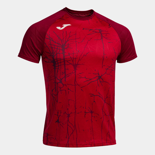 Camiseta Joma Elite IX vermelha de manga curta