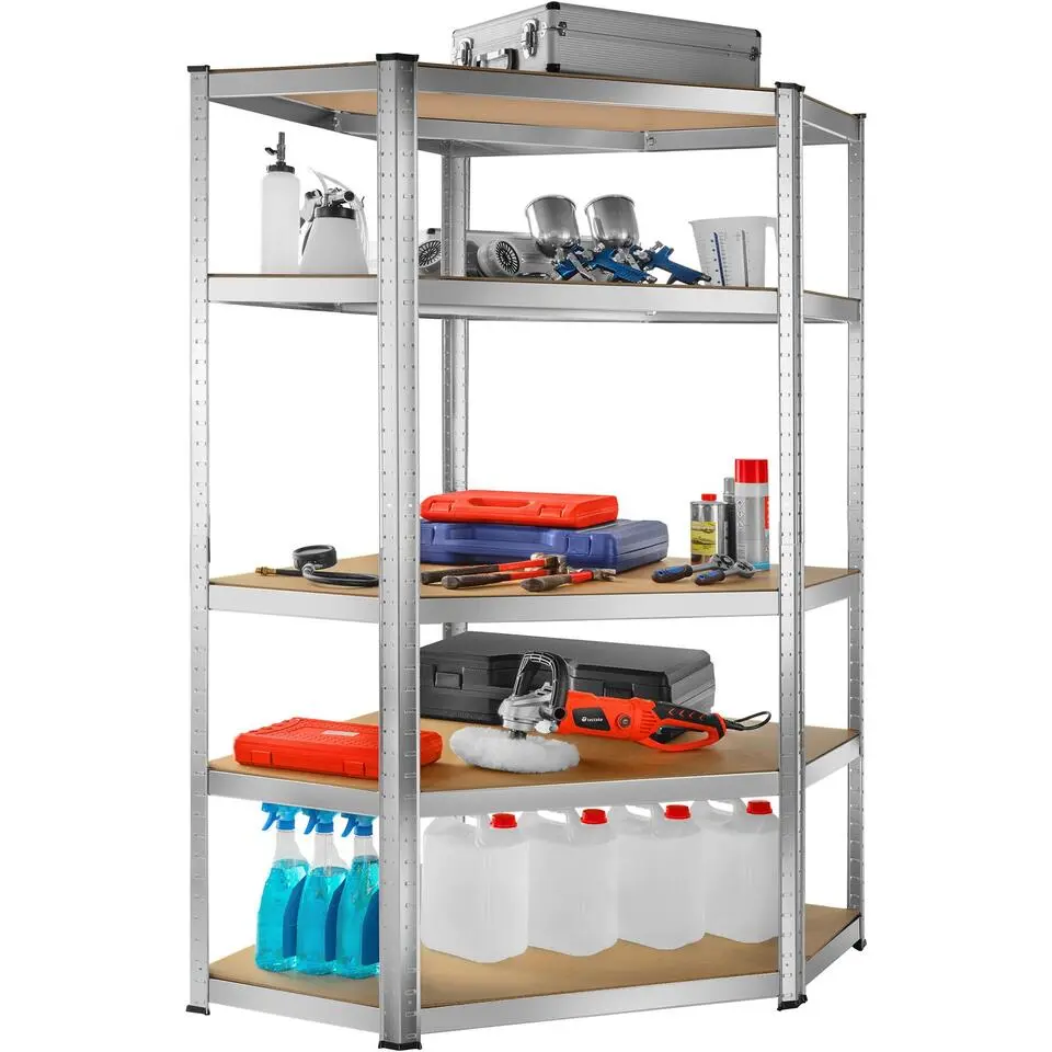 tectake Werkplaatsrek, Zilver