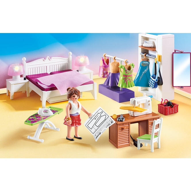 PLAYMOBIL® Dollhouse 70208 - Schlafzimmer mit Nähecke