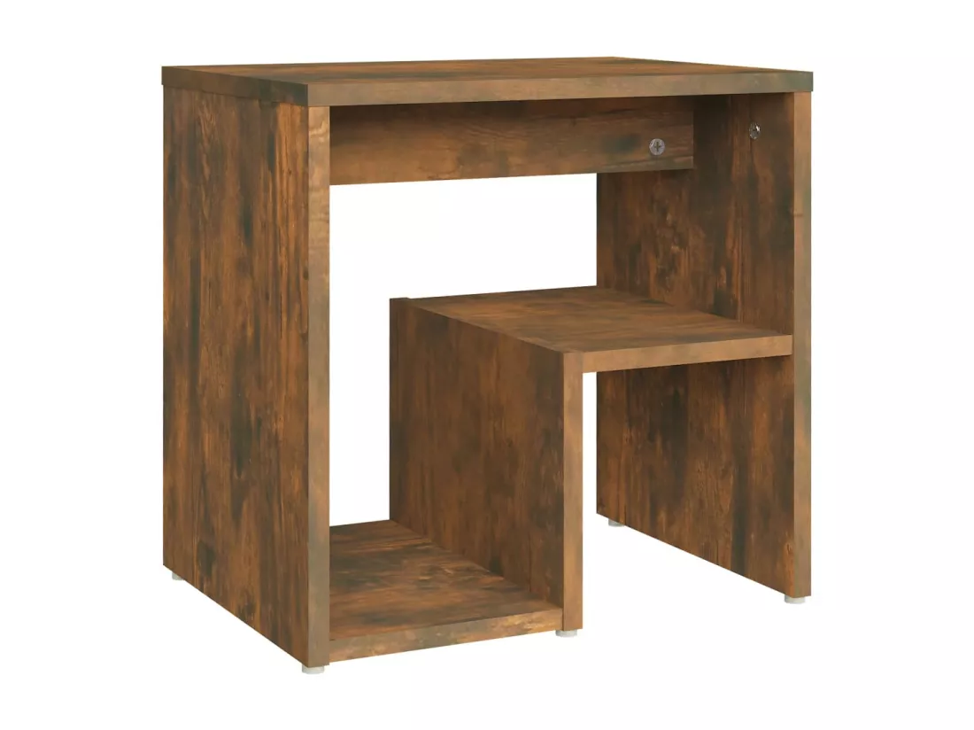 Table de chevet Chêne fumé 40x30x40 cm Bois d'ingénierie