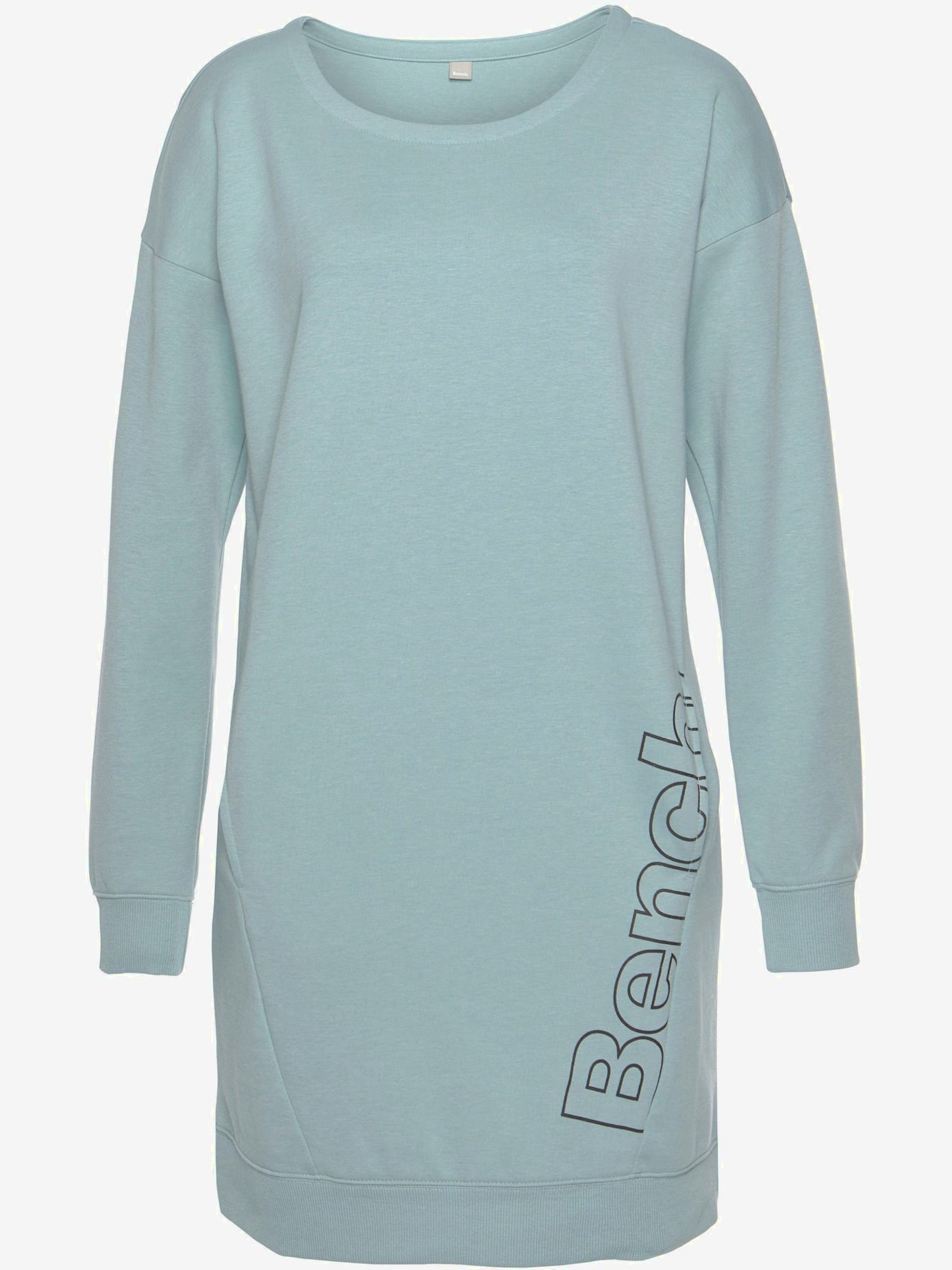Robe en matière sweat robe d'intérieur sportive avec grand imprimé logo