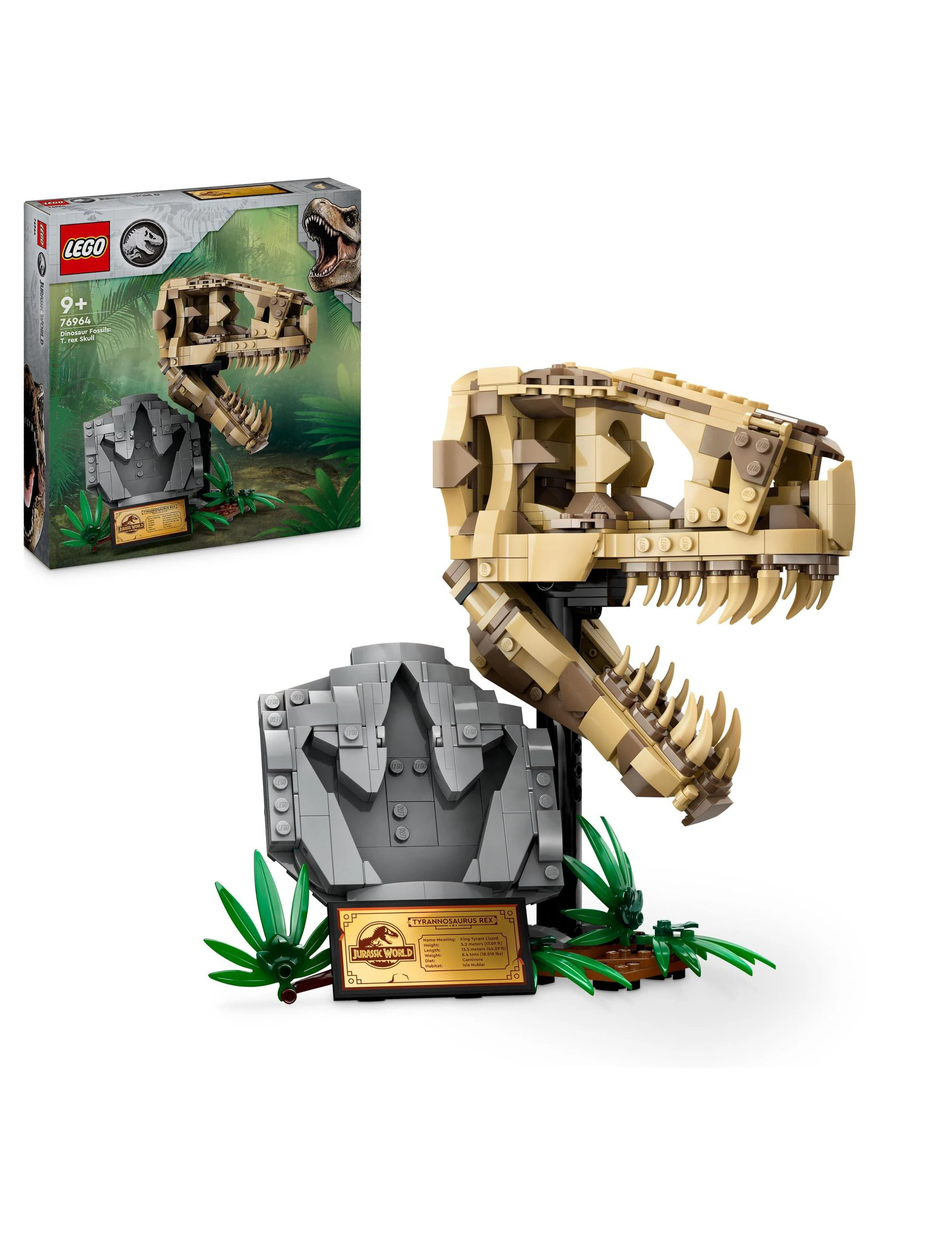 Lego Jurassic World Dinosaur Fossils T. rex Skull Toy 76964