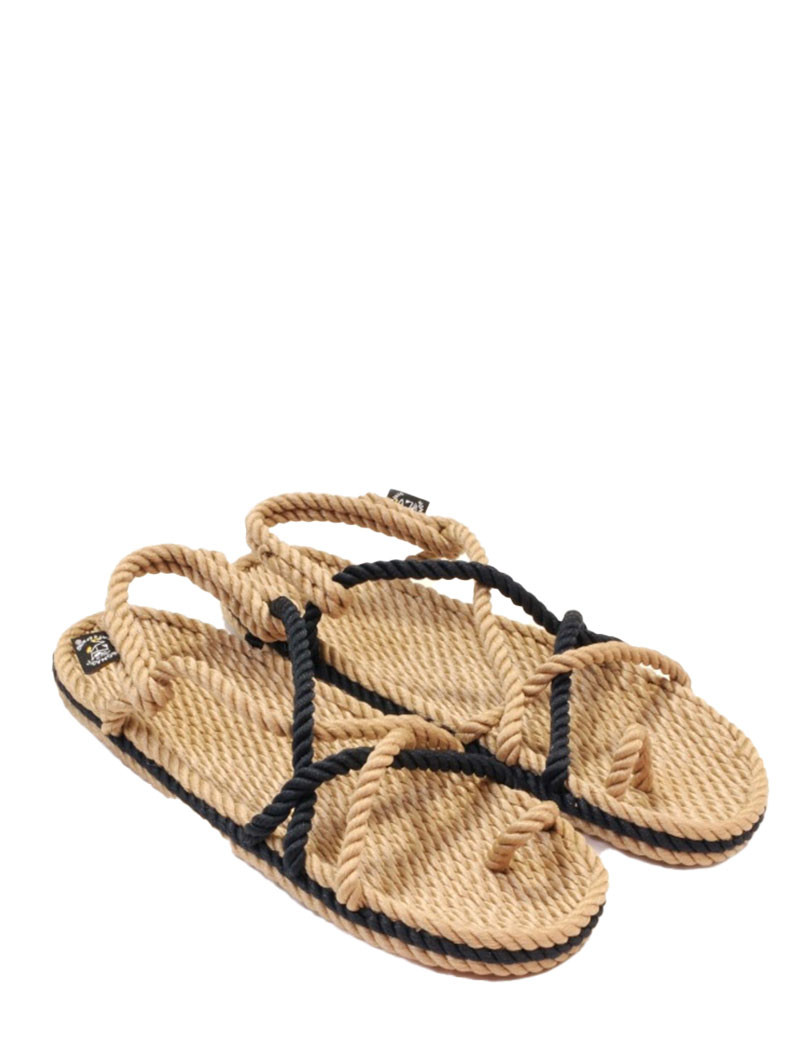 NOMADIC SANDALES CORDE TOE JOE BEIGE/NOIR