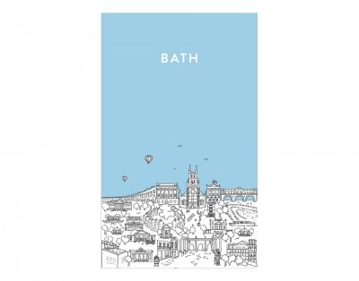 Bath City Tea Towel