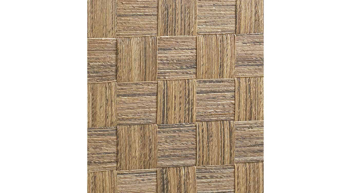 Tête de lit bois rotin marron 165x8x145cm - bois-rotin