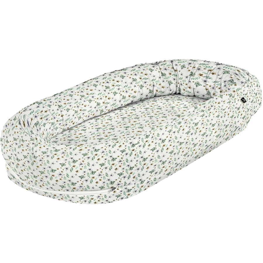 Alvi® Schlummernestchen Petit Fleurs grünweiß