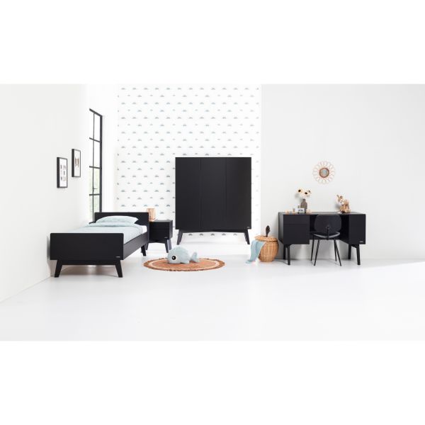 Kidsmill Sixties Nachtkastje Zwart Mat