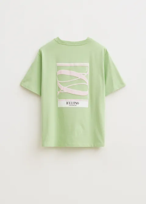 T-shirt met backprint groen (GRN.L)