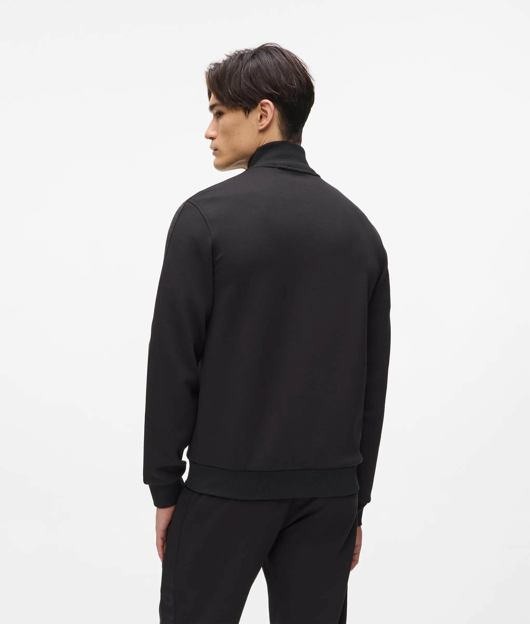 Sweatshirt met rits en logo