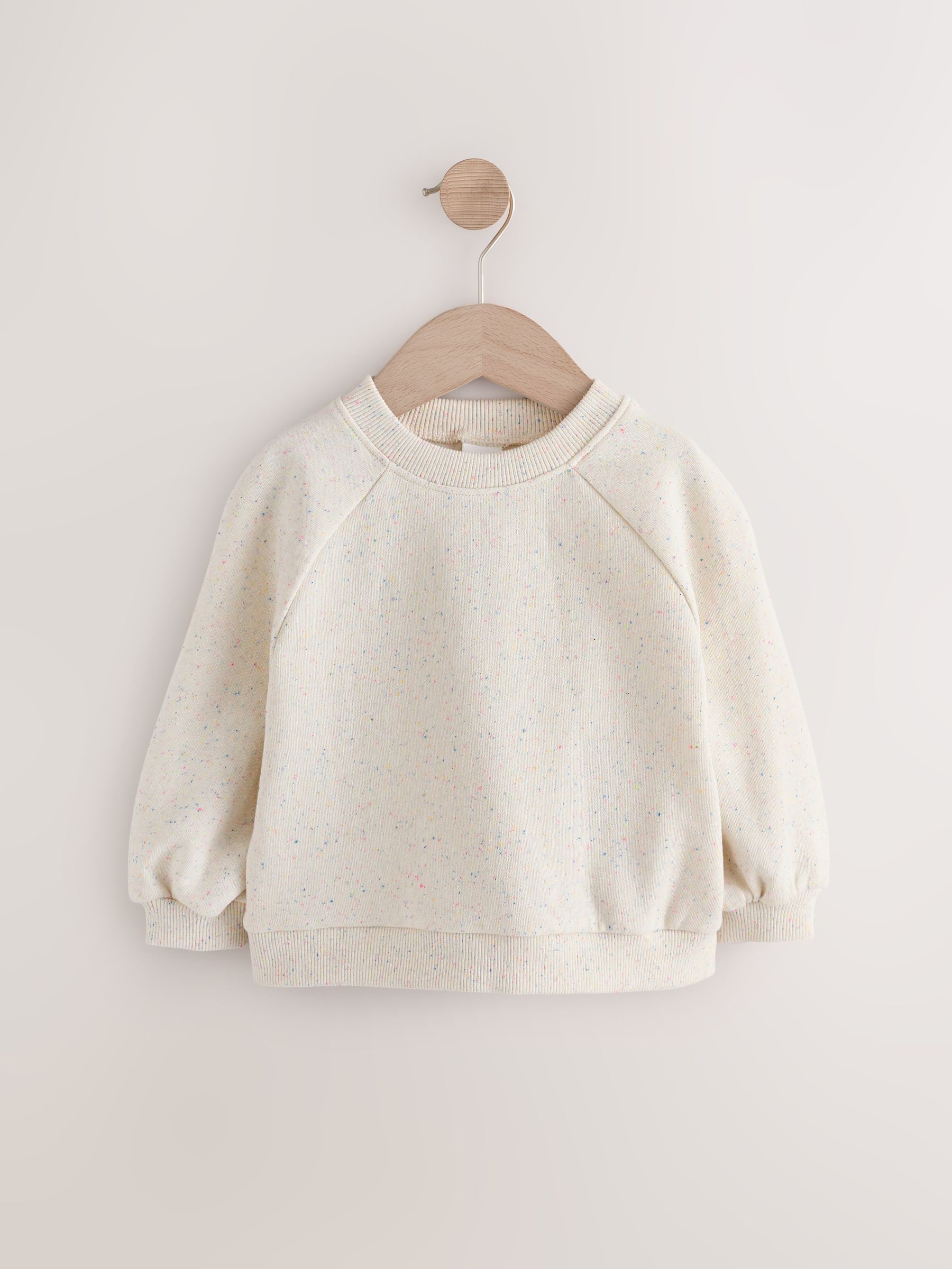 Moutkleurig - Sweatshirt met ronde hals (3 mnd - 7 jr)