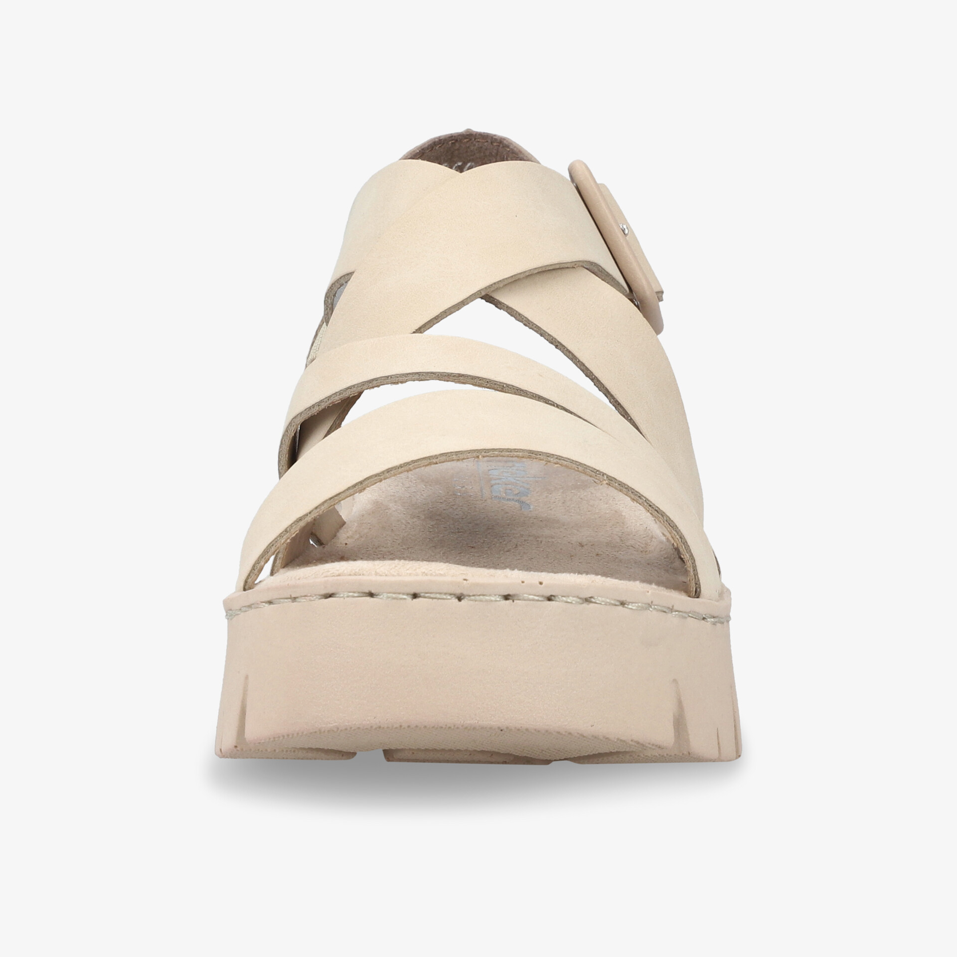 rieker Damen Plateausandalen beige
