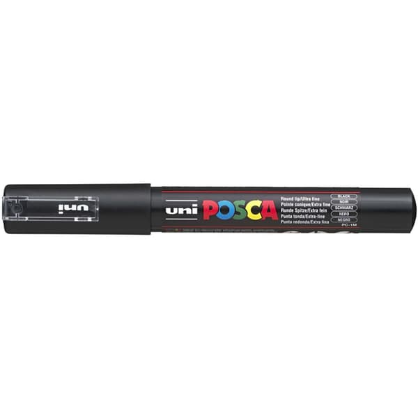 Posca Tusj, hvit, nr. PC-1M, strek 0,7 mm, 1 stk.