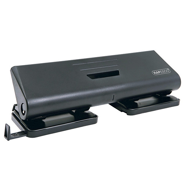 Perforateur 4 trous 75-P Rapesco coloris noir