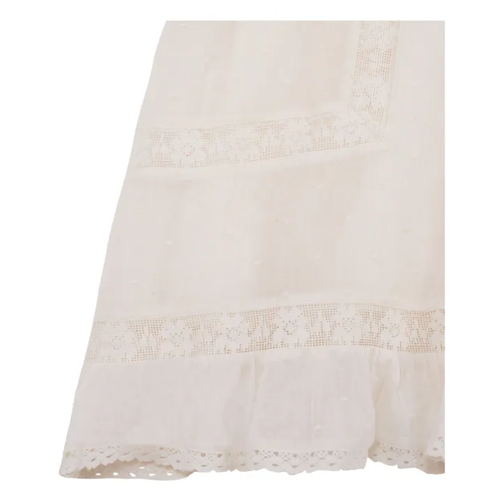 M.A.B.E. Robe Midi Coletta Brodée | Ecru