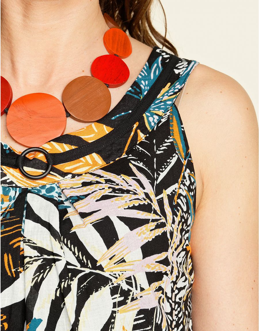 Robe coton imprimé