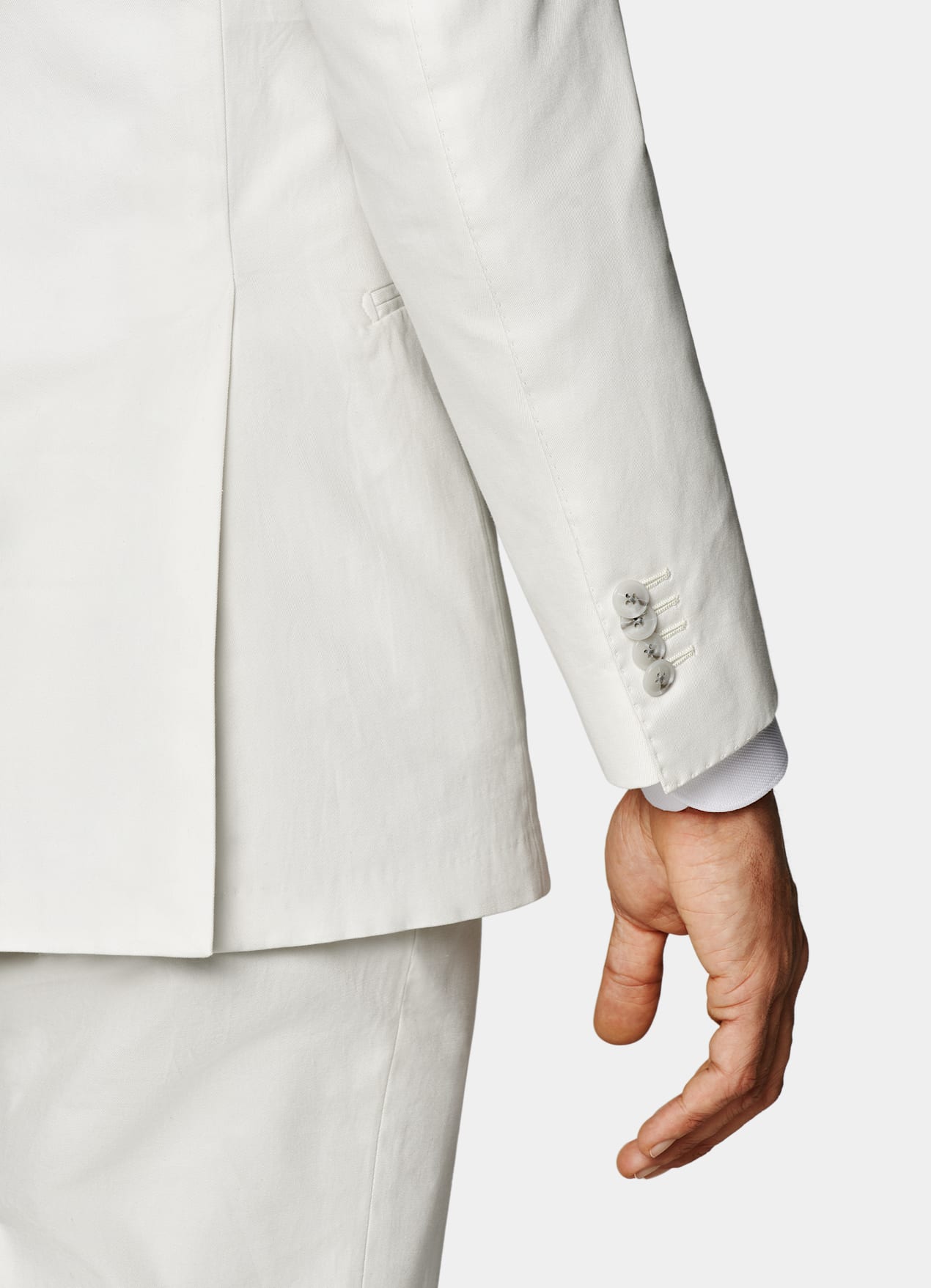 Costume Havana coupe Tailored blanc cassé