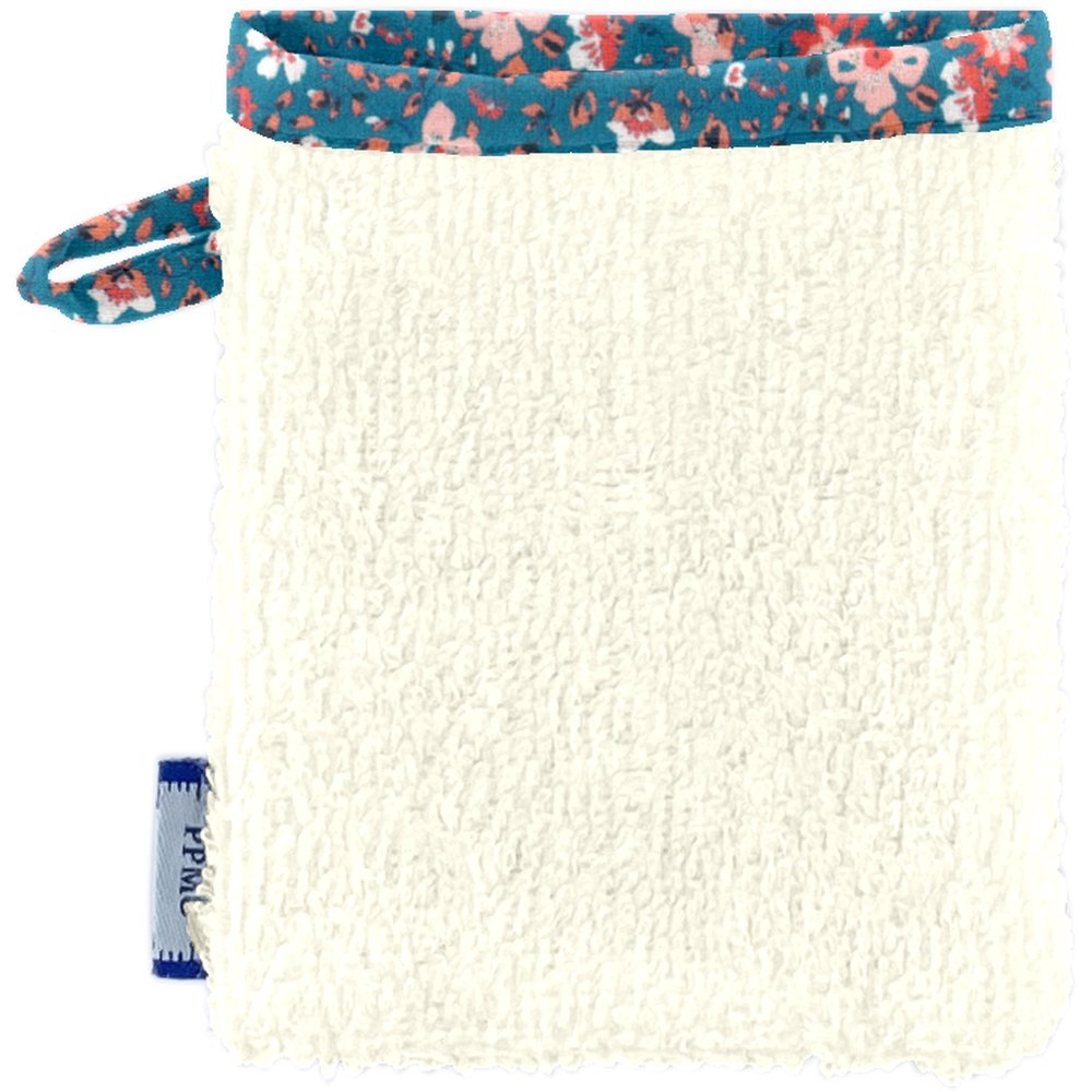 Mini-Gant Démaquillant Fleuri Nude Ardoise
