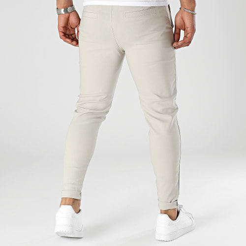 Lot De 2 Pantalons Chino Beige Bordeaux