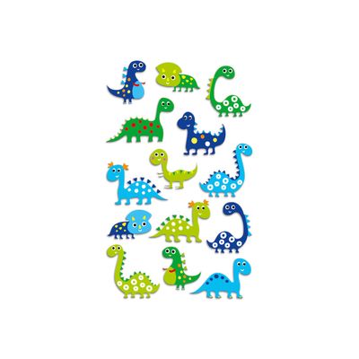 Maildor - 1 feuille gommettes dinosaures