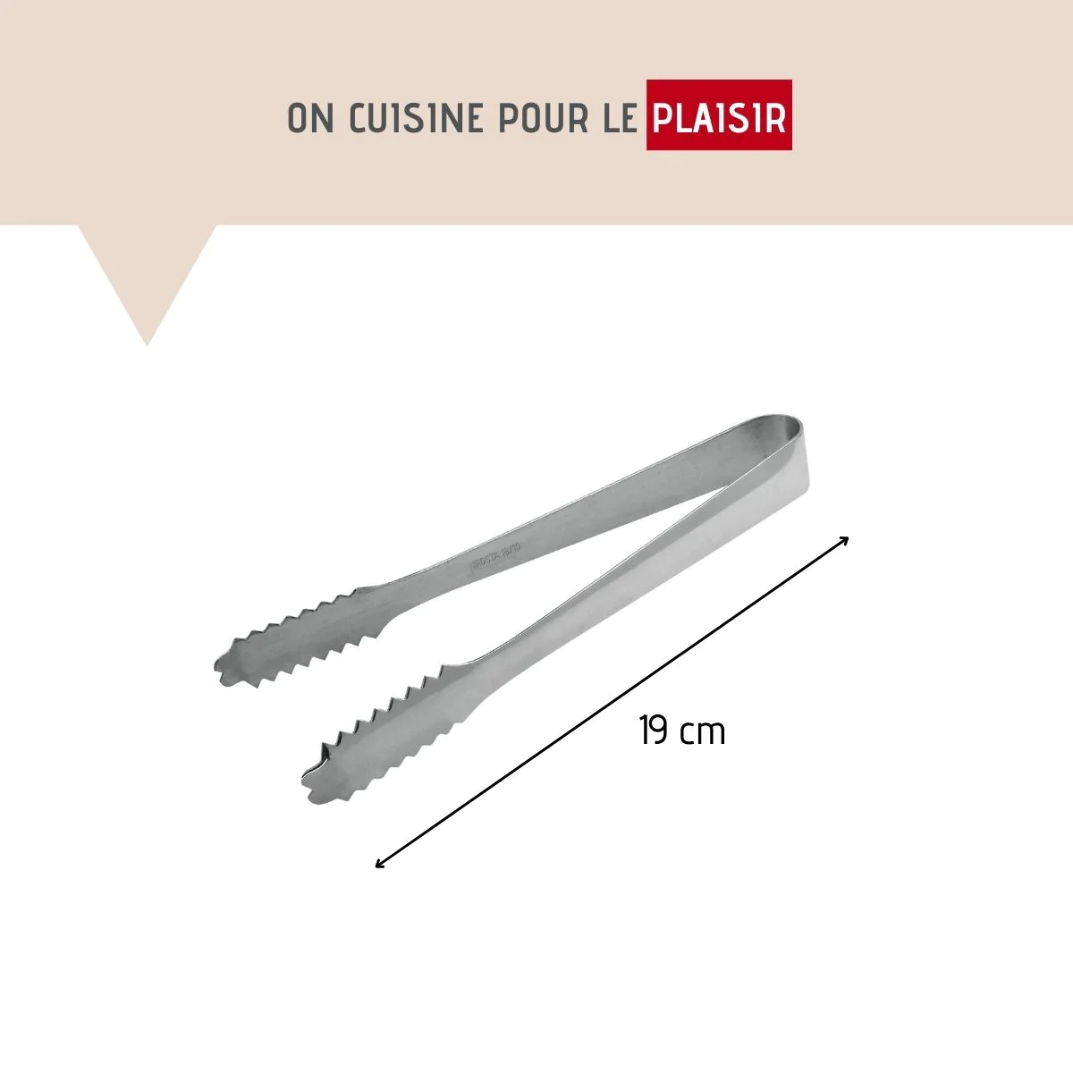 Lot de 2 pinces à glaçons inox Boissons FM Professional