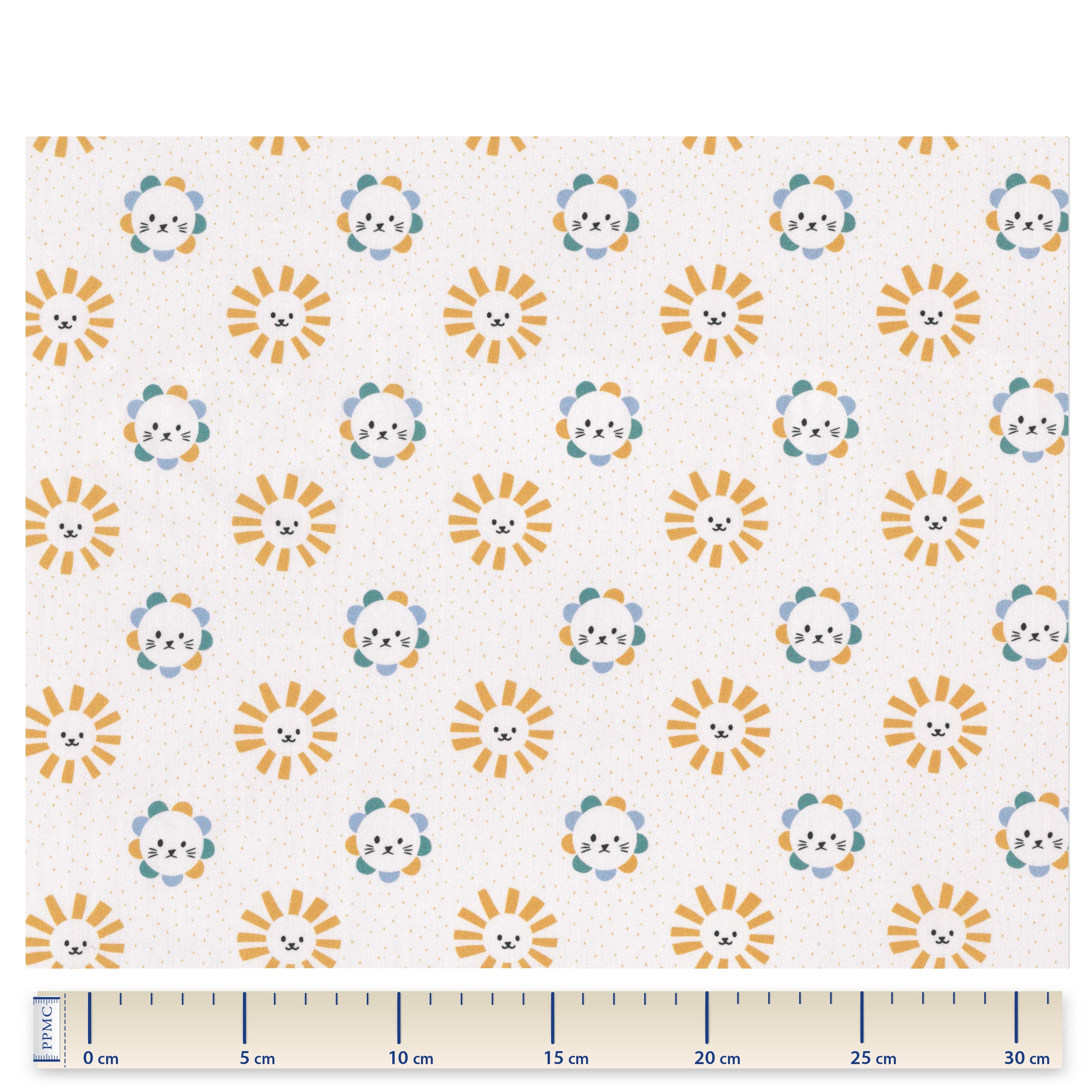 Coupon Tissu 50 Cm Lionceau