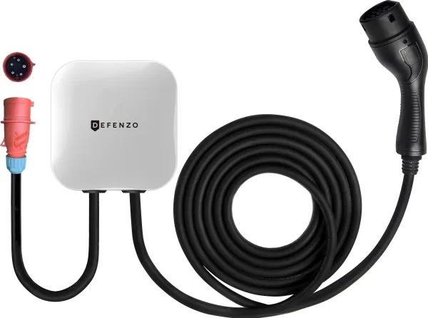 Oplader til hjemmet - Defenzo Wallbox AC7 Type 2 7000W Sort/hvid