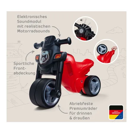 BIG Sport Bike Laufrad Rot