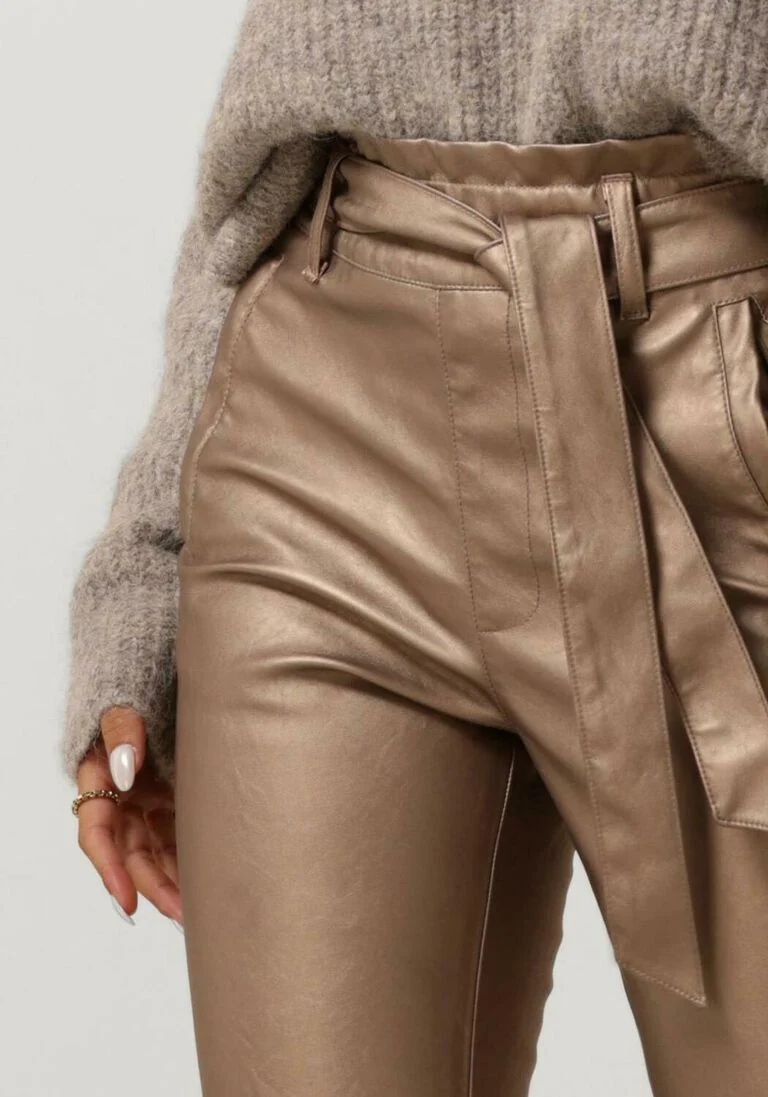 KNIT-TED bronzen knit-ted pantalon francis pant